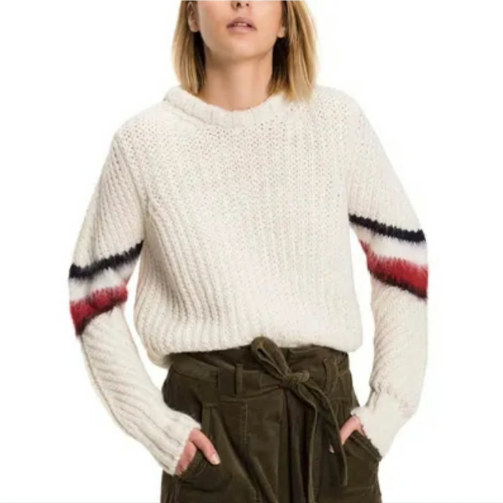 NWT Tommy Hilfiger Alpaca and Wool Womens XL White Sweater Brand New with Tags